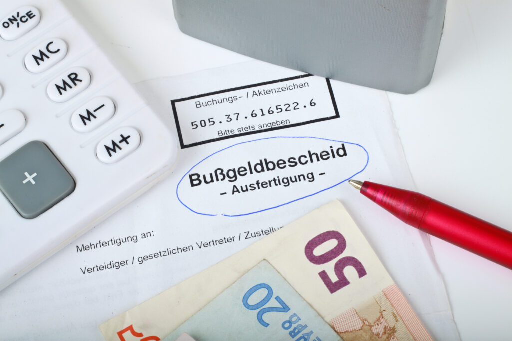 Bußgeldbescheid